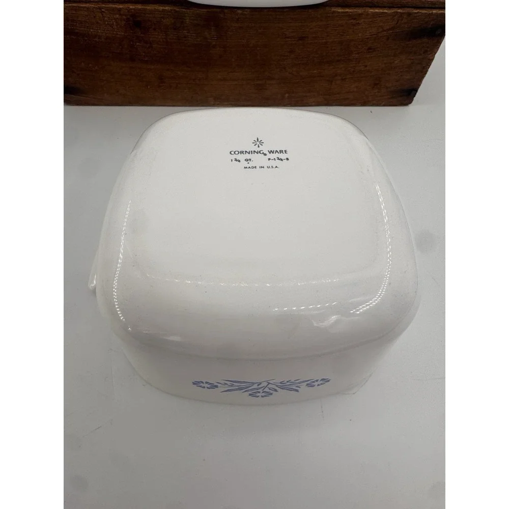 Vintage Corning Ware Blue Cornflower P-1-B One QT & P-1‎ 3/4-B 1 3/4 QT No Lids